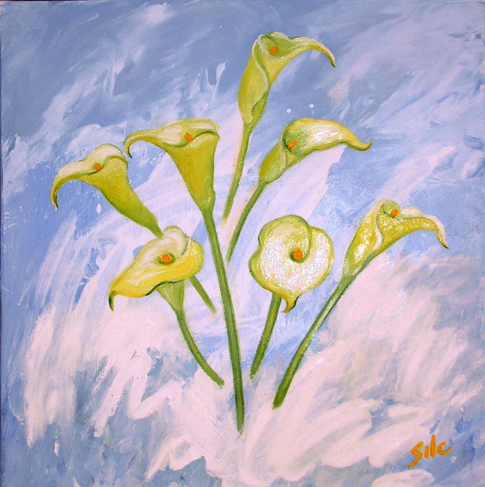 and the lily how passionately it needs some wild darling | painter Maureen Silc